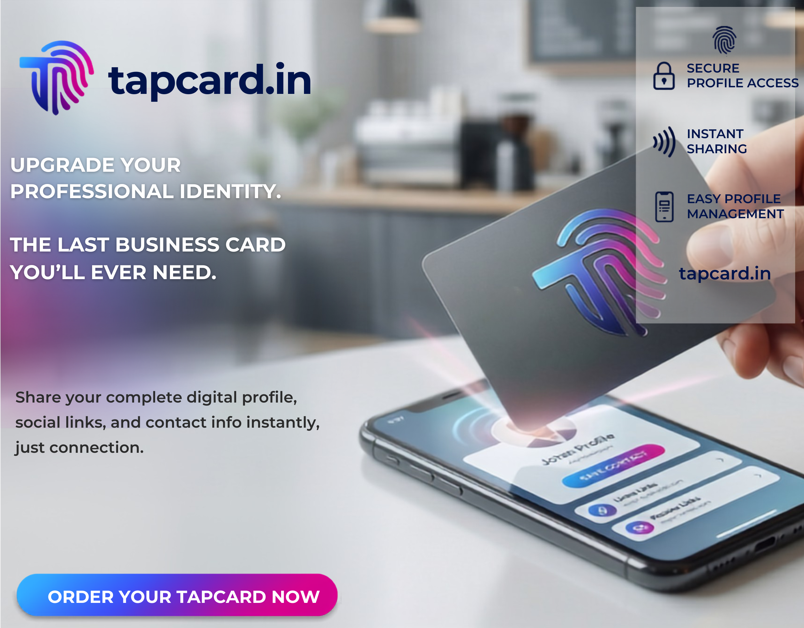 Digital vCard Illustration